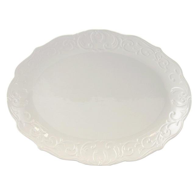 Merrill Oval Embossed Durastone Platter