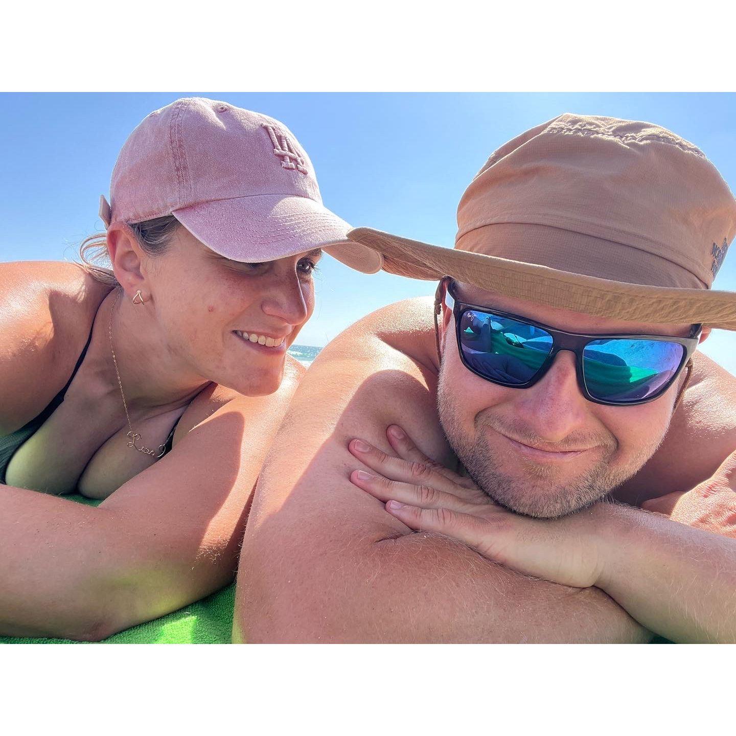Countless days have been spent on the beach together - our happy place!