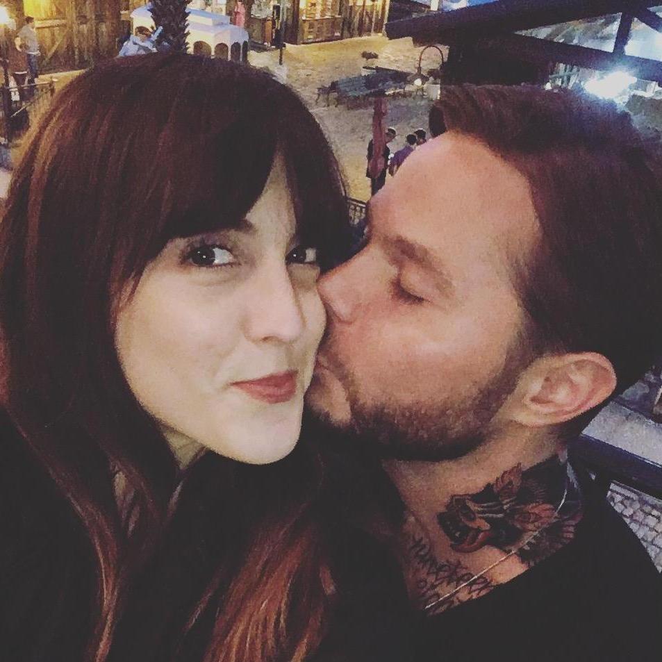 I love kisses on the cheek. In Savannah, GA for a weekend away.
