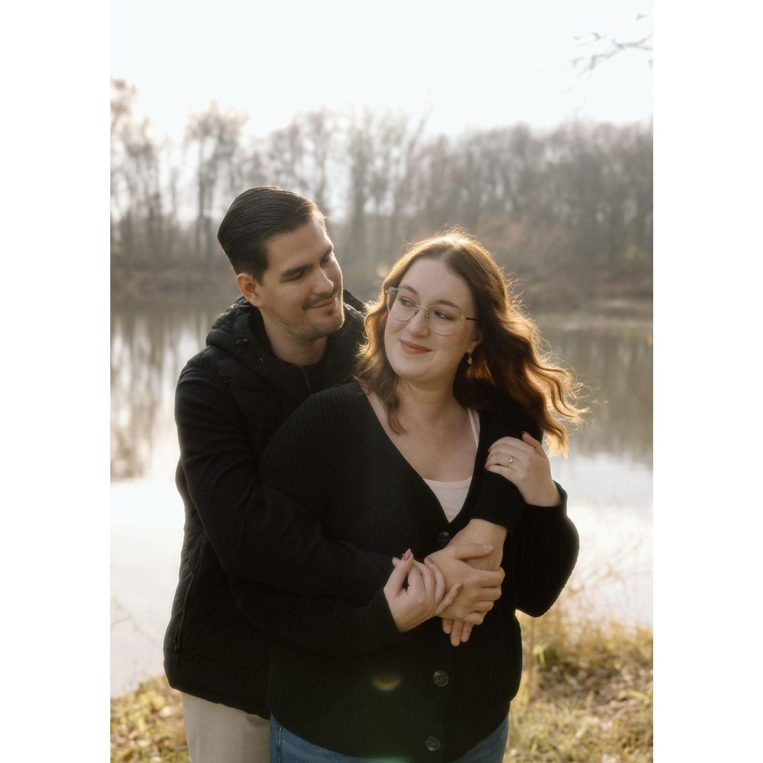 Engagement photos by Paige Hawn at the Morton Arboretum