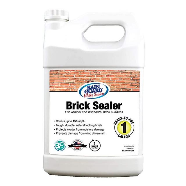 Rain Guard Water Sealers SP-3004 Brick Sealer Ready to Use - Water Repellent for Interior or Exterior Brick - Covers up to 150 Sq. Ft, 1 Gallon, Invisible Clear
