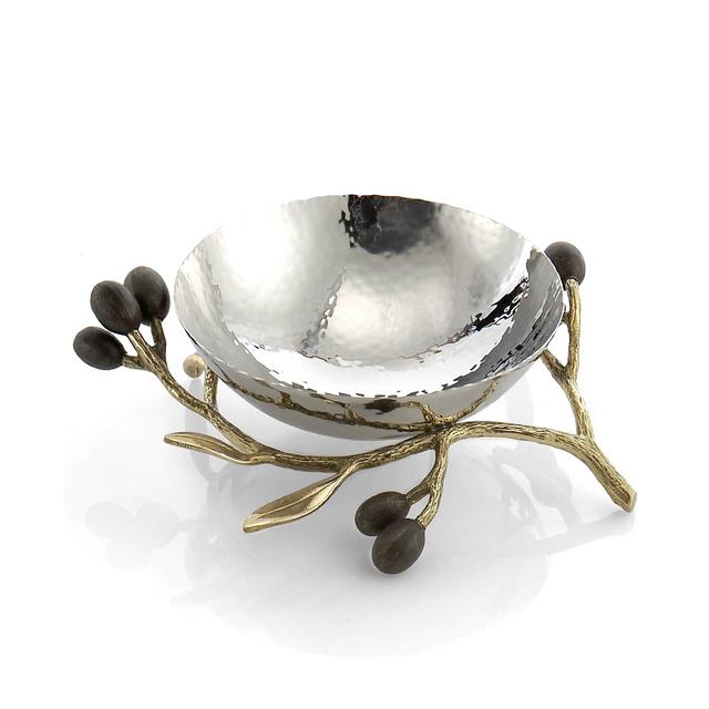 Michael Aram Olive Branch Gold Nut Bowl