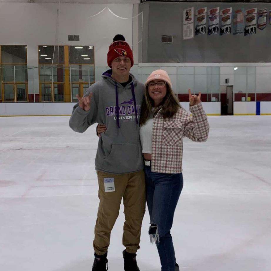First ice skating date!