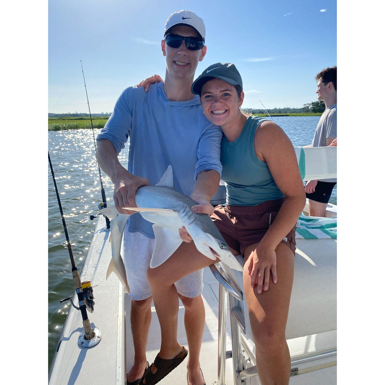 John caught a shark Summer 2024