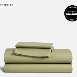 Classic Percale Core Sheet Set - Color: Fern Size Queen