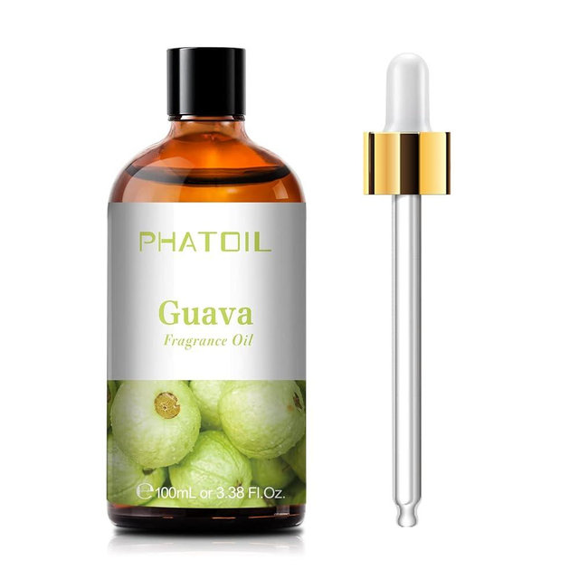PHATOIL 3.38FL.OZ Guava Fragrance Oils for Aromatherapy, Essential Oils for Diffusers for Home, Perfect for Diffuser, Yoga, Skin Care, DIY Candle and Soap Making - 100ml