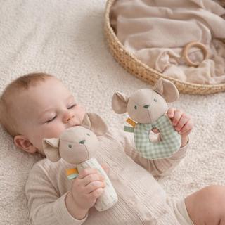 Spring Cottage Rattle Ring + Squeaker Set Mousie