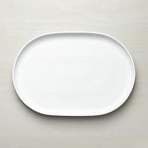 Form White Oval Serving Platter