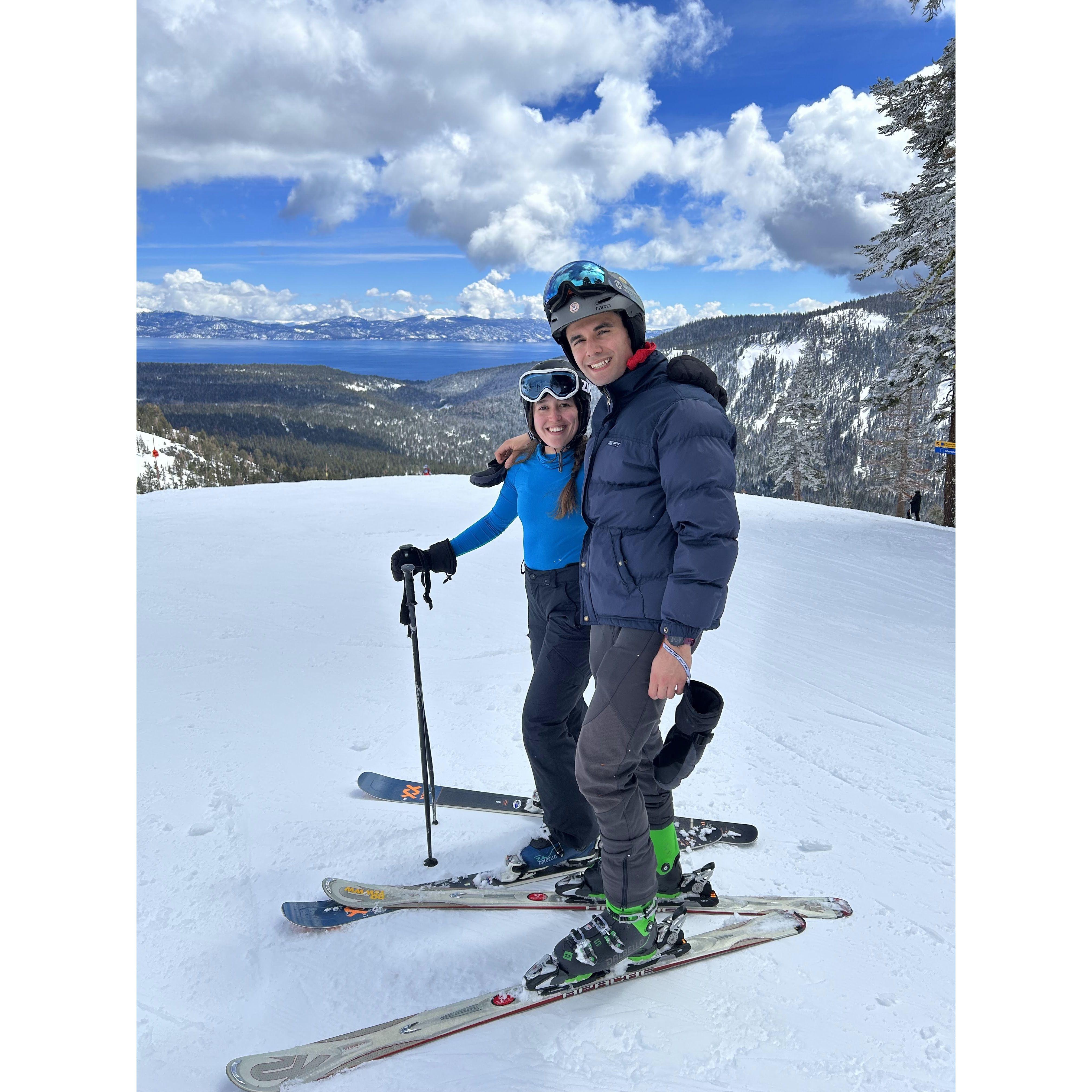 They manage to have a blast skiing together despite an orders of magnitude difference in skill levels. If that's not love, I don't know what is.