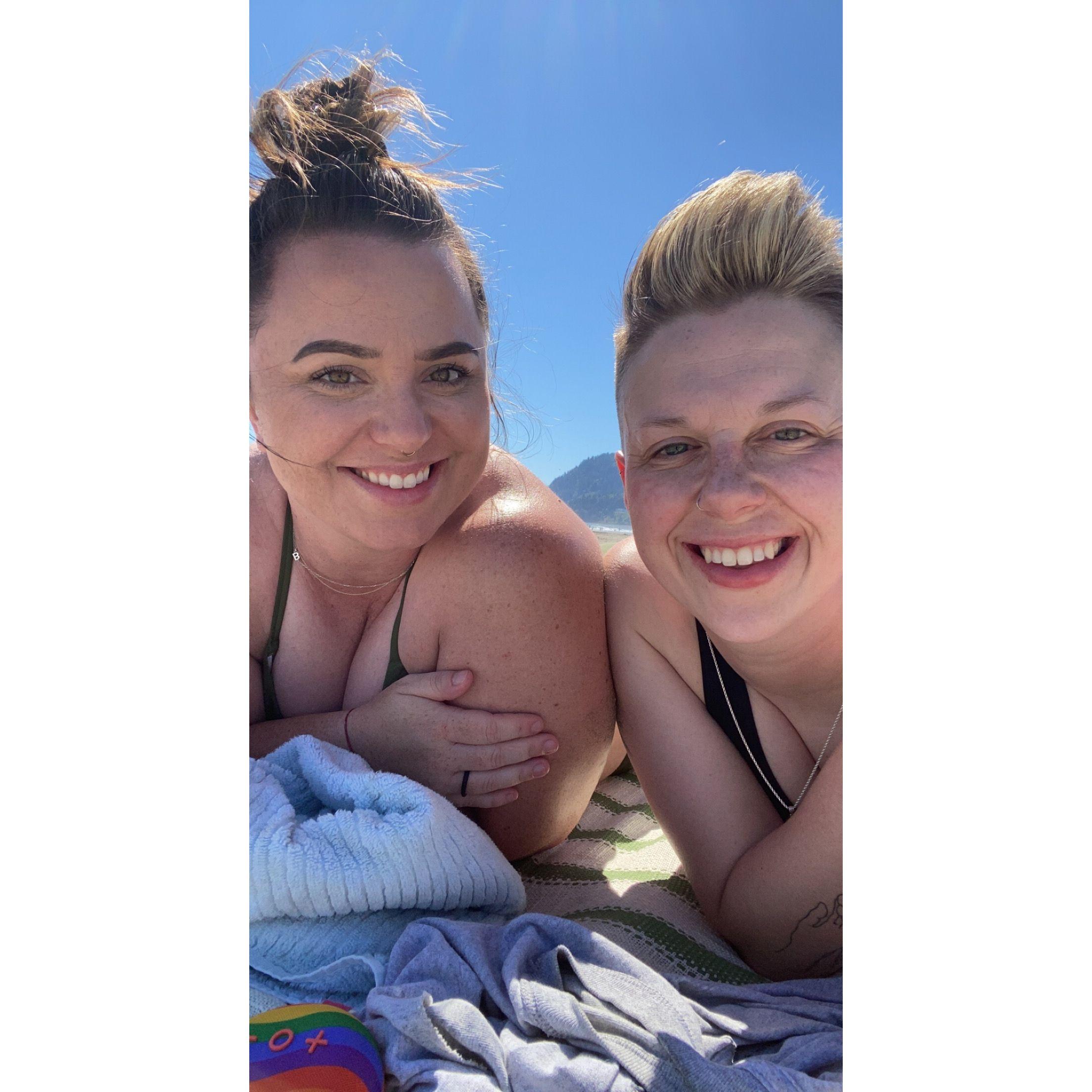 At our happy place! Seaside, OR