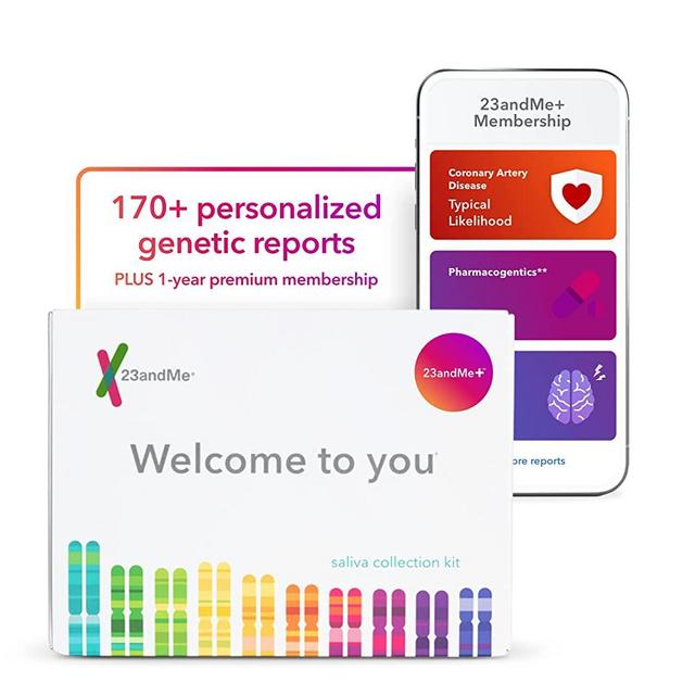 23andMe+ Premium Membership Bundle: Personal Genetic DNA Test Including full Health + Ancestry Service plus 1-year membership access to exclusive reports (Before you buy see Important Test Info below)