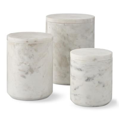 Marble Canister Set of 3