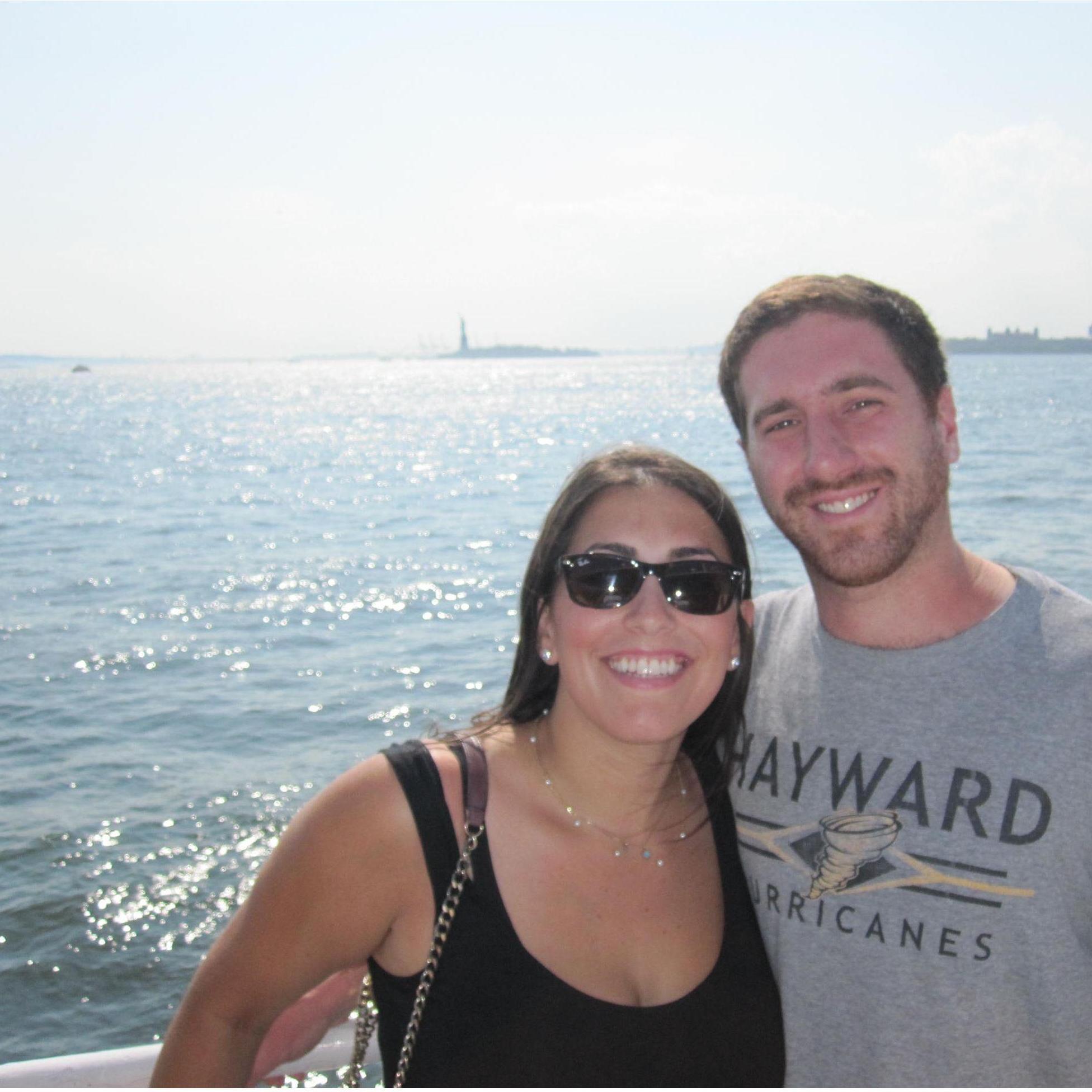 The one on the ferry to Governor's Island...going to see DMB