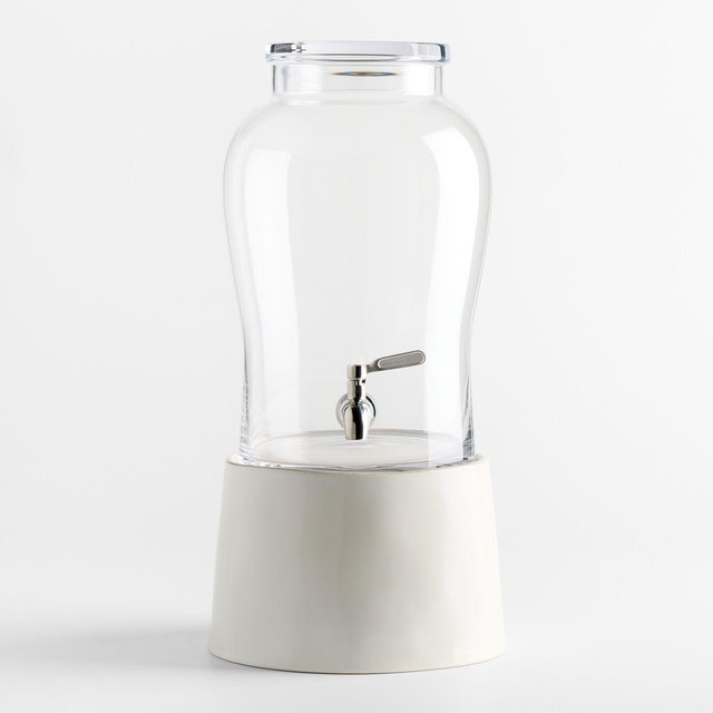 Beau 1.75-Gallon Glass Drink Dispenser with Marin Stand