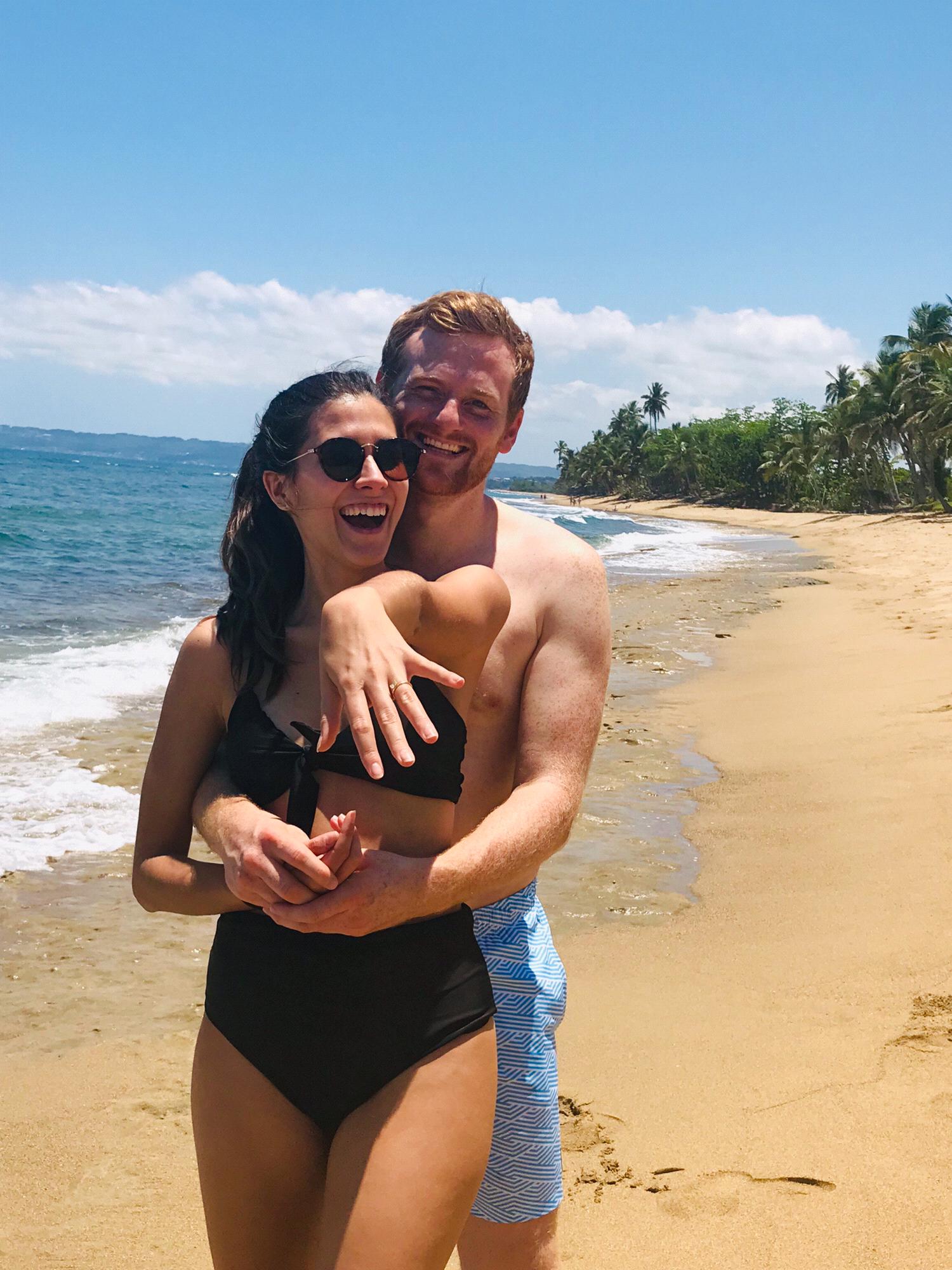 Happily engaged in Puerto Rico!