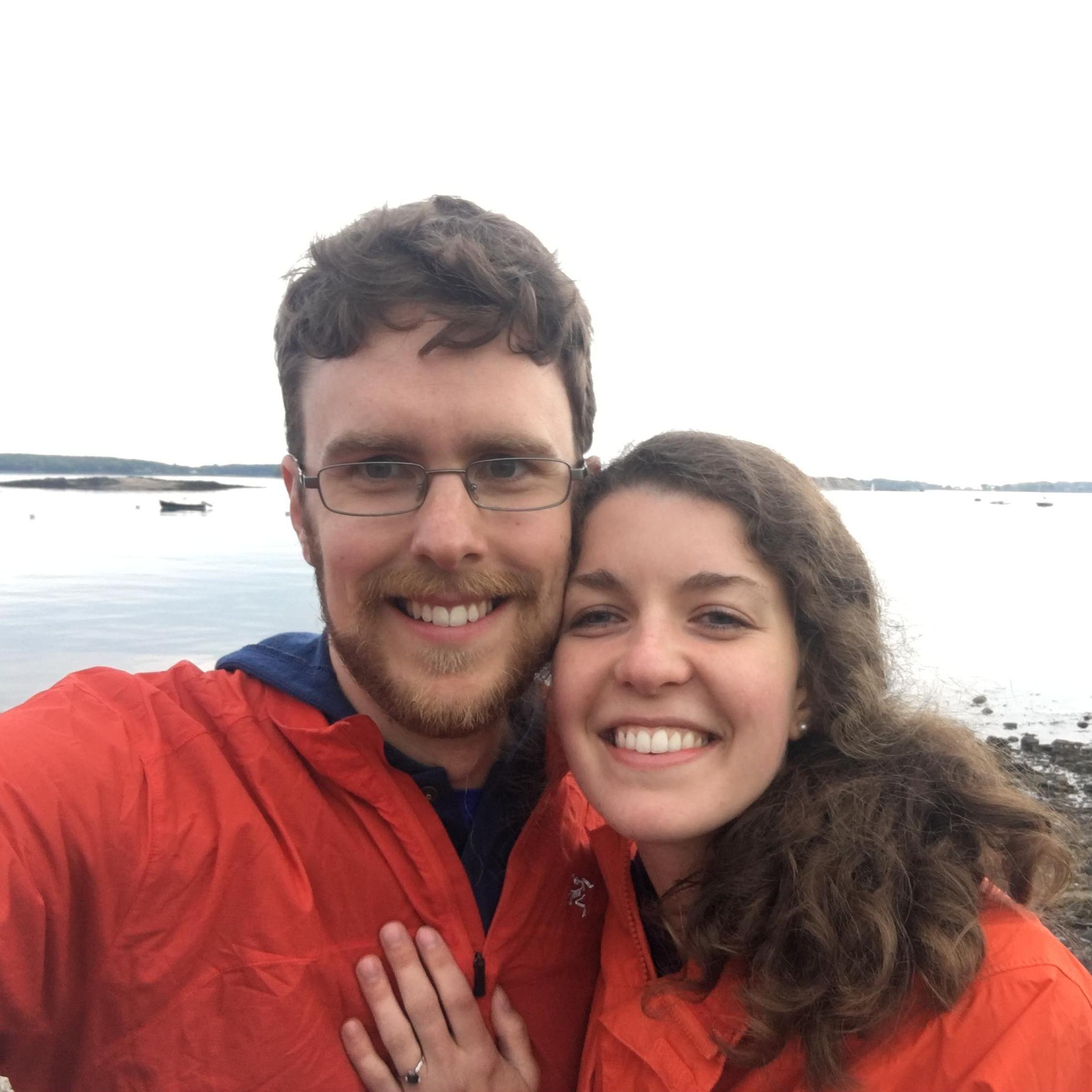 Summer 2019: engaged! Right by the water on the Eastern Promenade, Portland, ME.