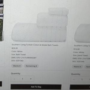 Southern Living Turkish Cotton & Modal Bath Towels | Dillard's/Hand Towels