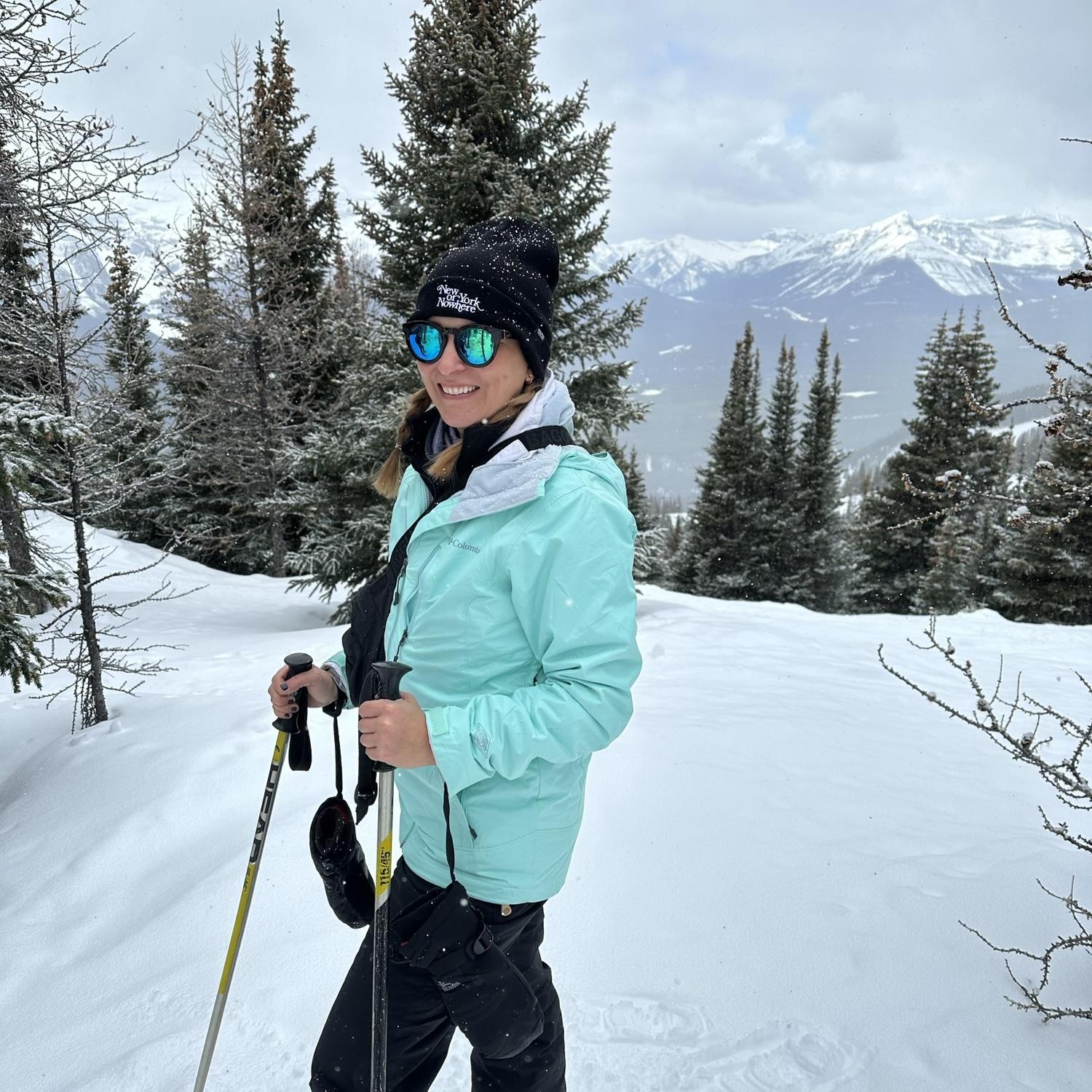 Julie in Banff in 2023!