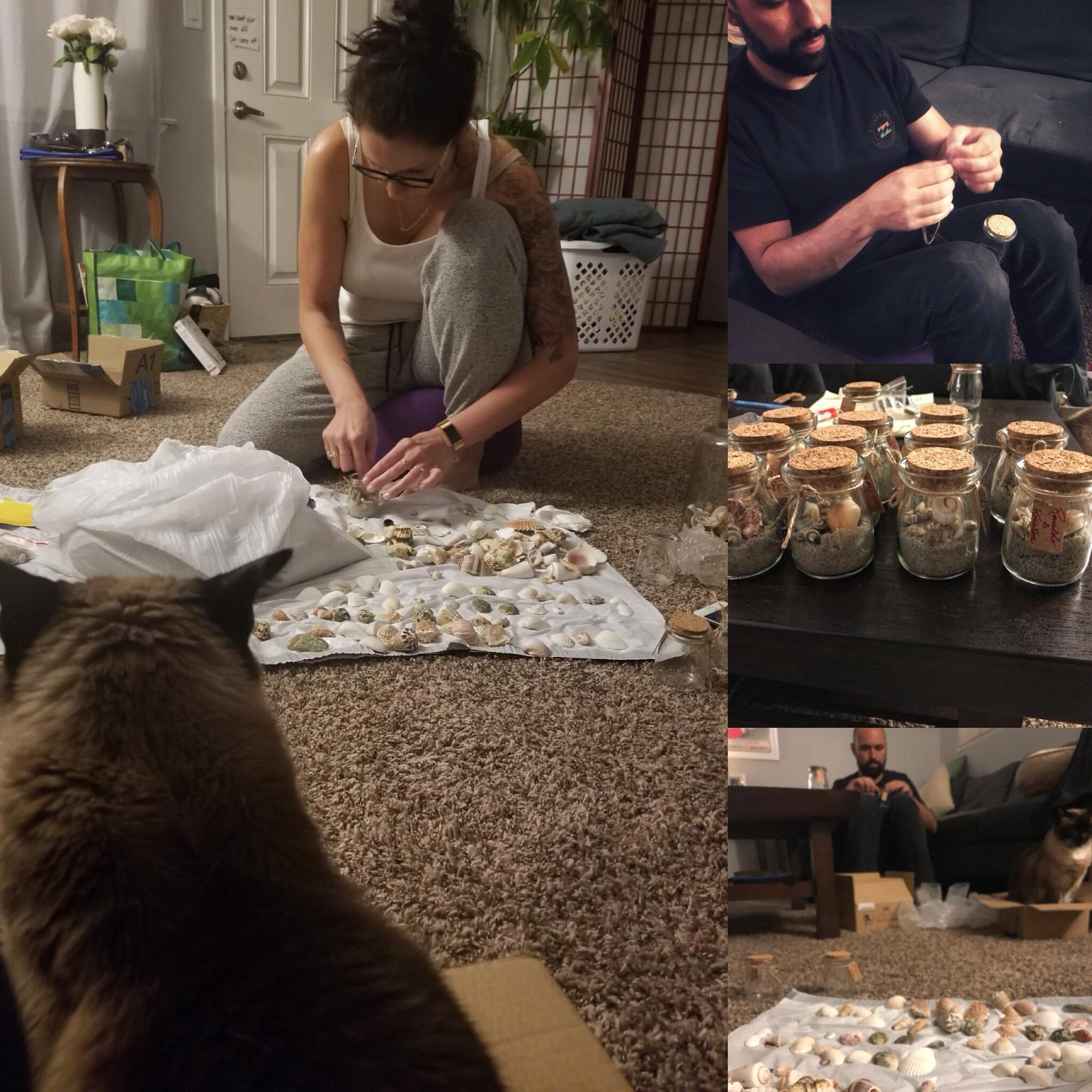 Getting wedding favors going ❤️