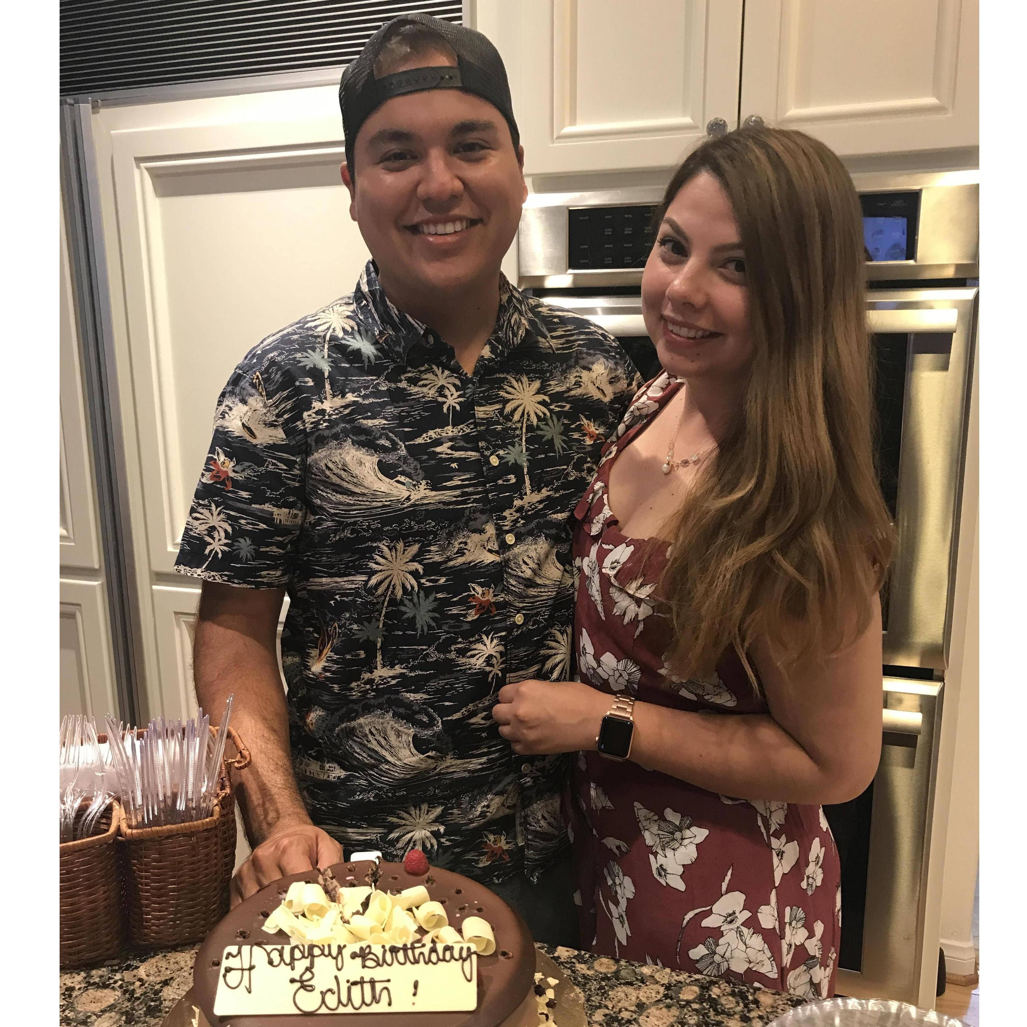 My first birthday with her 😘