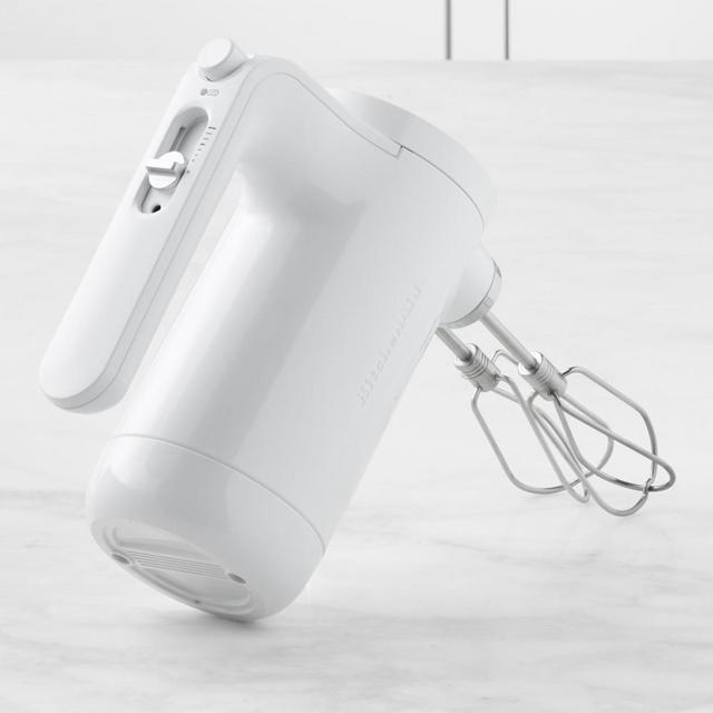 KitchenAid Cordless 7-Speed Hand Mixer, White