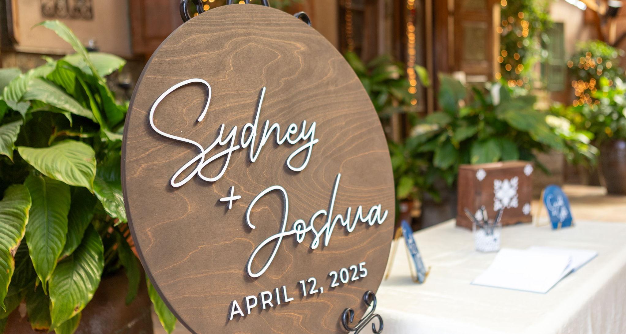The Wedding Website of Sydney Quinn and Joshua Vega