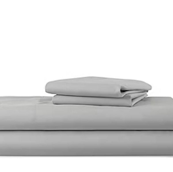 Home Expressions Cool and Crisp Cotton Percale King Sheet Set - Warsaw Gray