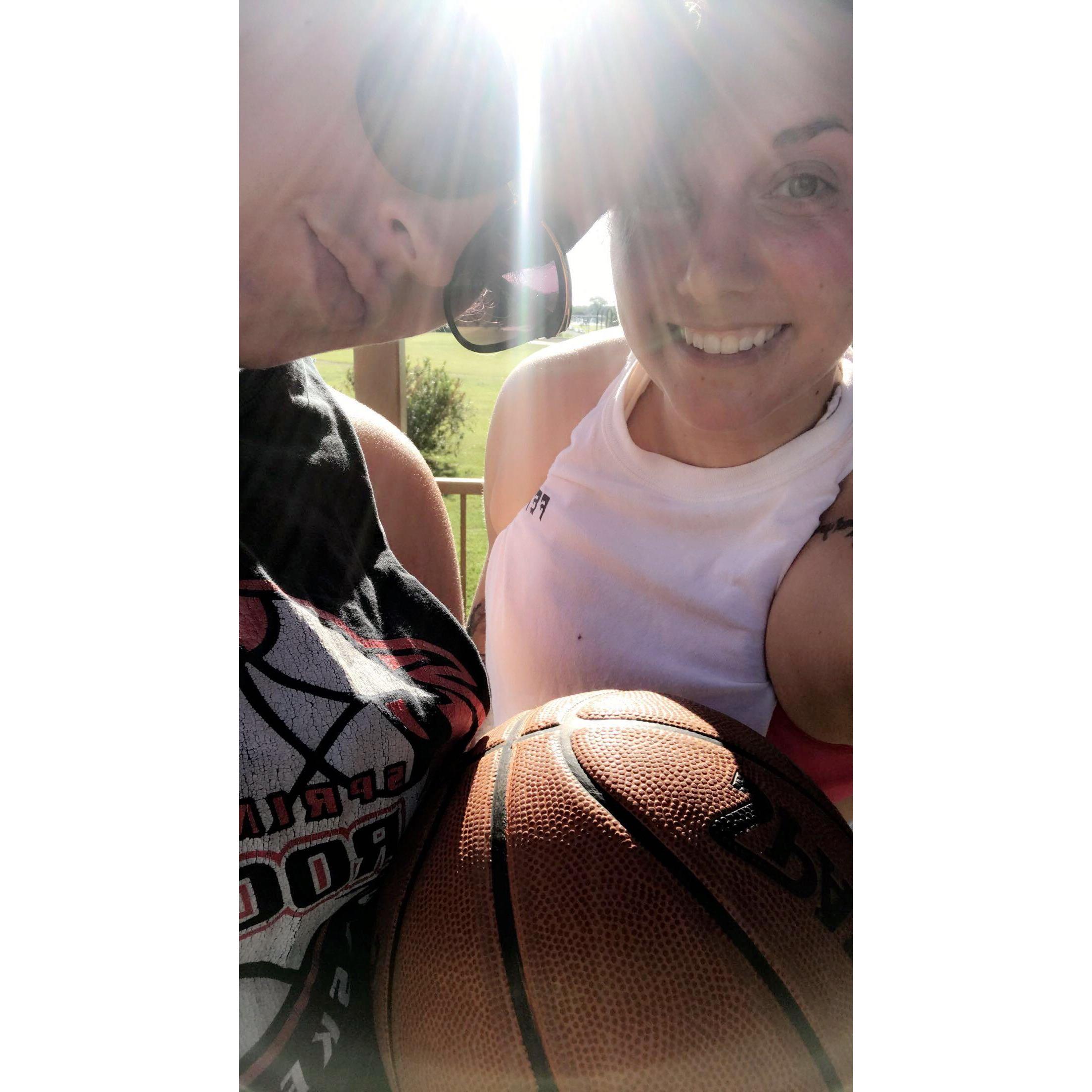 Just like basketball, I scored with you.