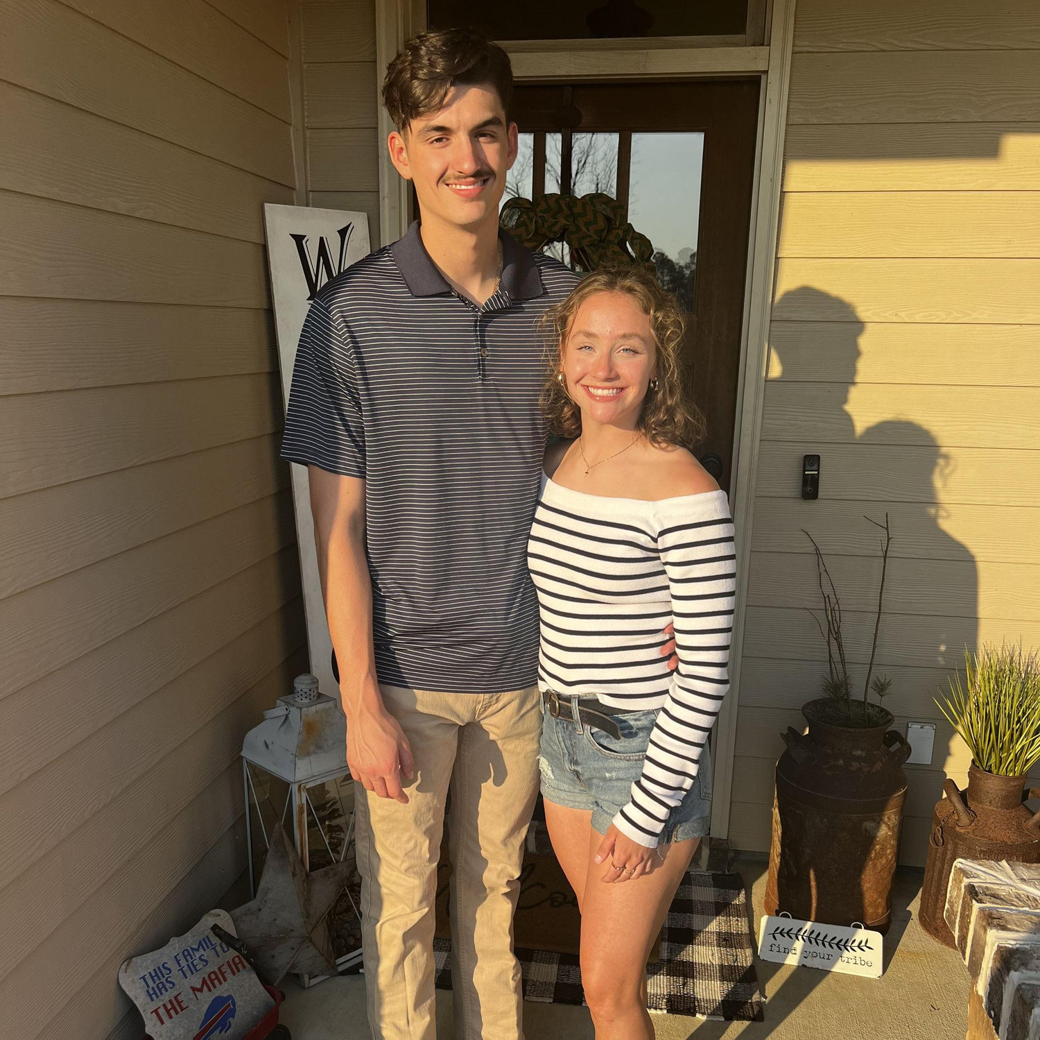 Summer date night before hibachi