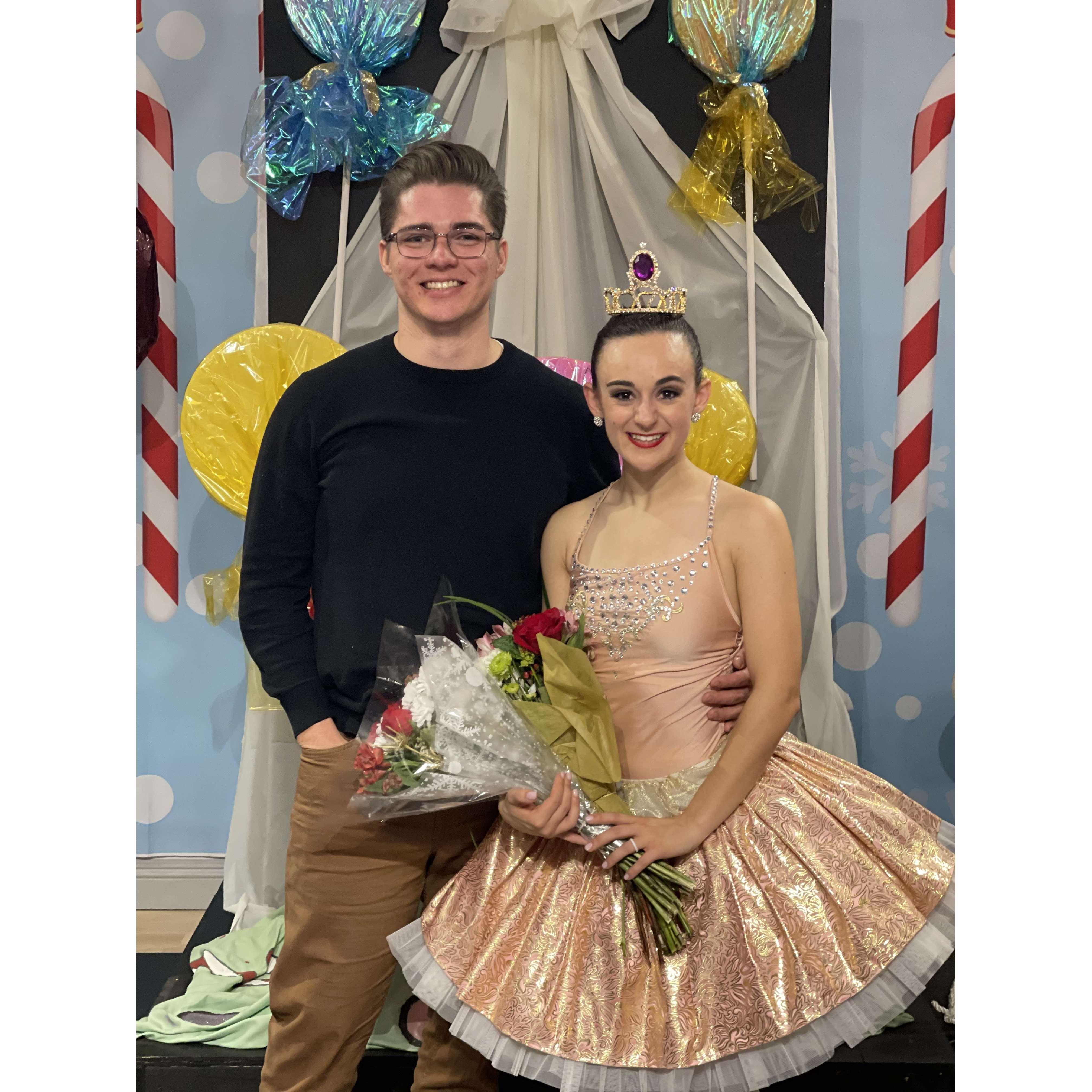 After coming back to the stage- Brian came to 3 back to back performances of Sparrow Dance Productions, The Nutcracker Ballet.