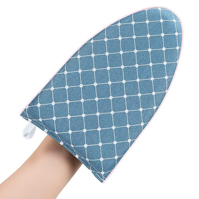 CINPIUK Garment Steamer Ironing Gloves Anti Steam Glove Heat Resistant Garment Steamer Mitt, Garment Steamer Accessories for Clothes，Blue