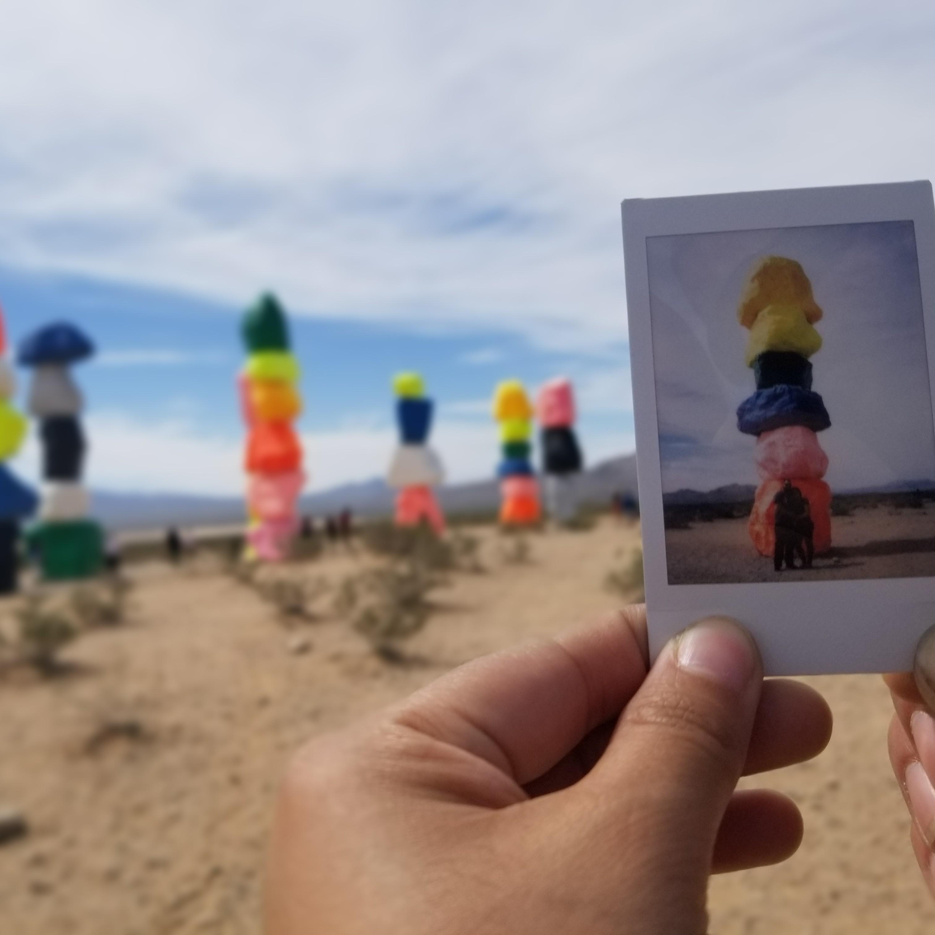 Seven Magic Mountains. Polaroid Version