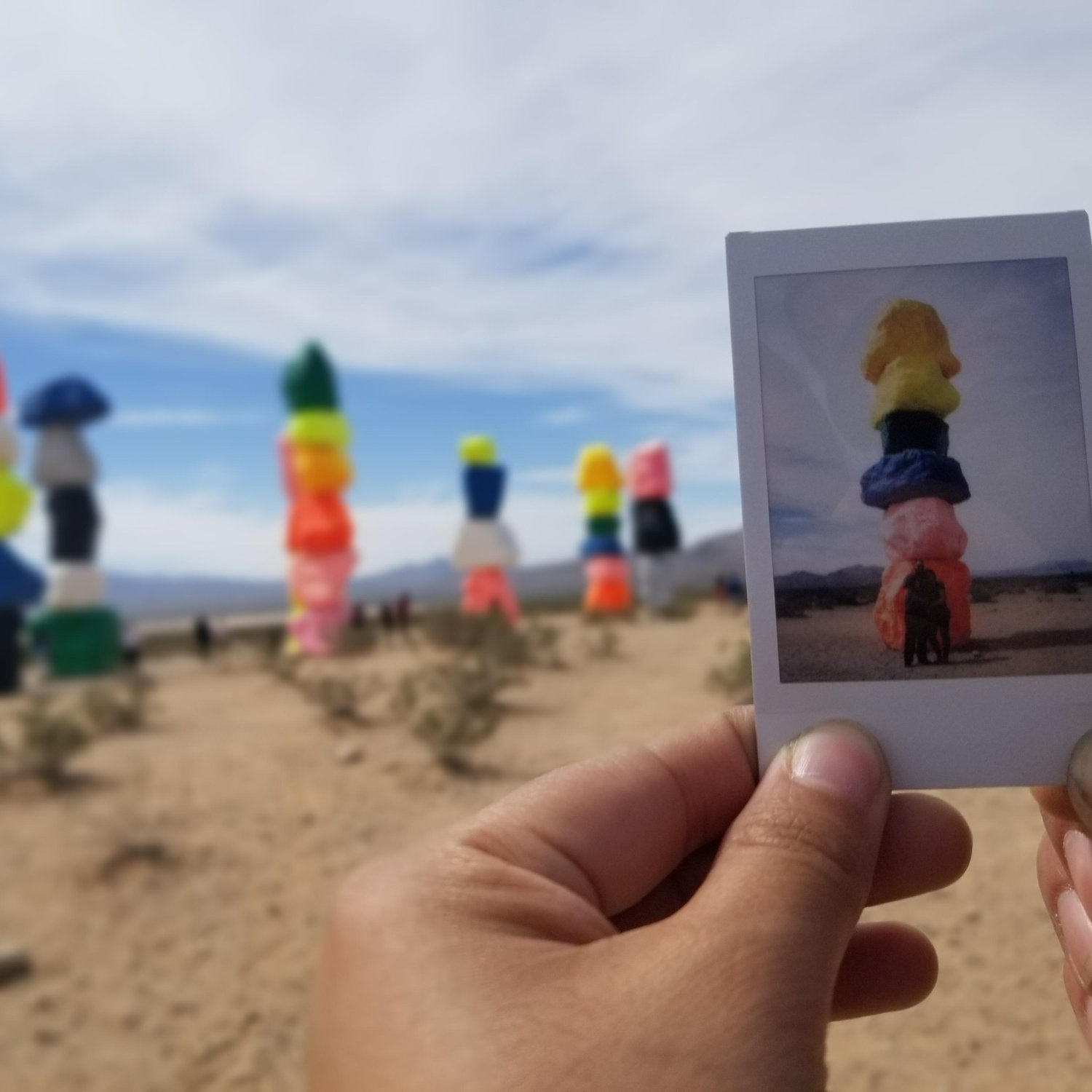 Seven Magic Mountains. Polaroid Version