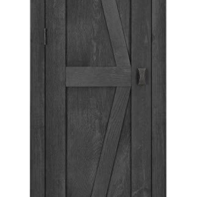 Ameriwood Home Farmington Wide Storage Cabinet, 18", Rustic Gray,7531196COM