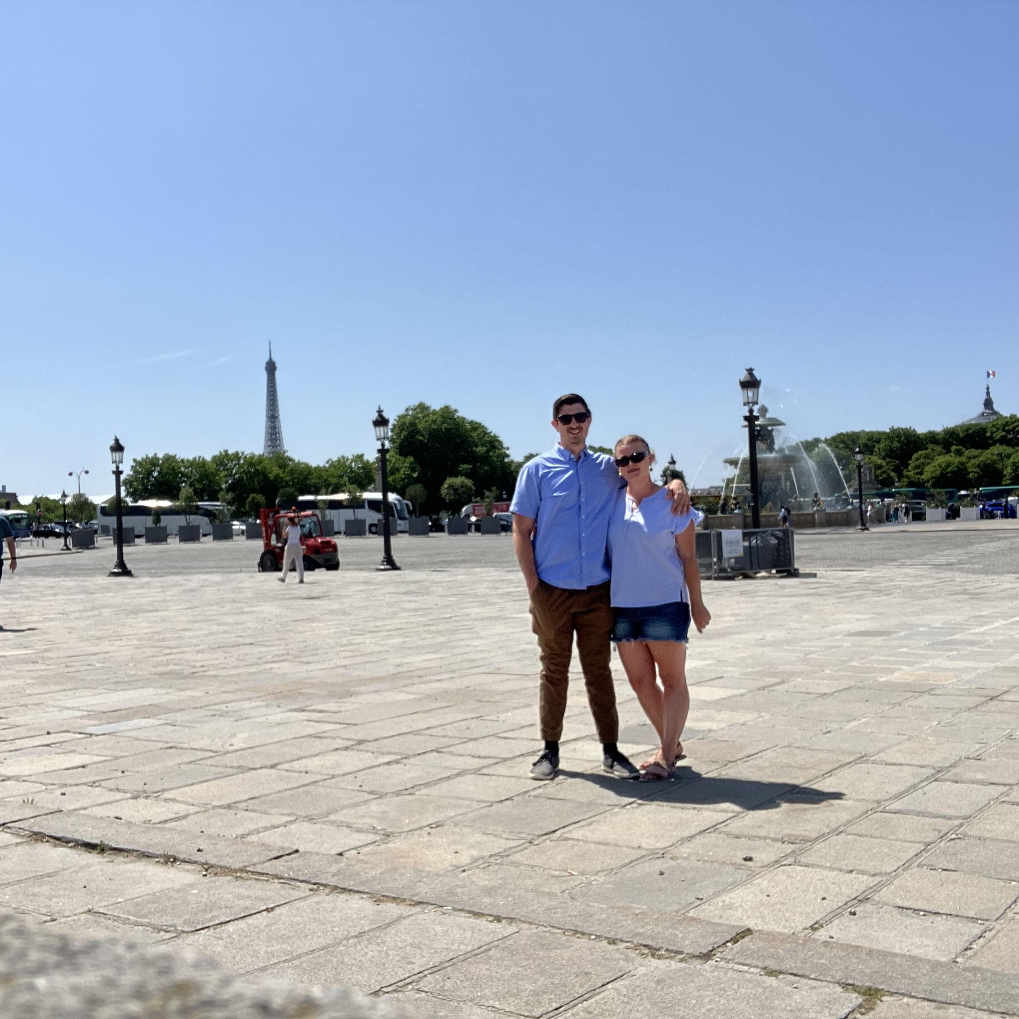 A hot day strolling through Paris.