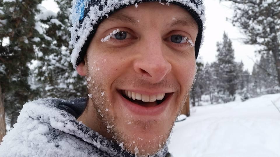 Snowflakes that fall on my nose and eyelashes!