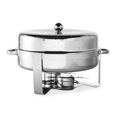 Stainless-Steel Hammered Chafing Dish