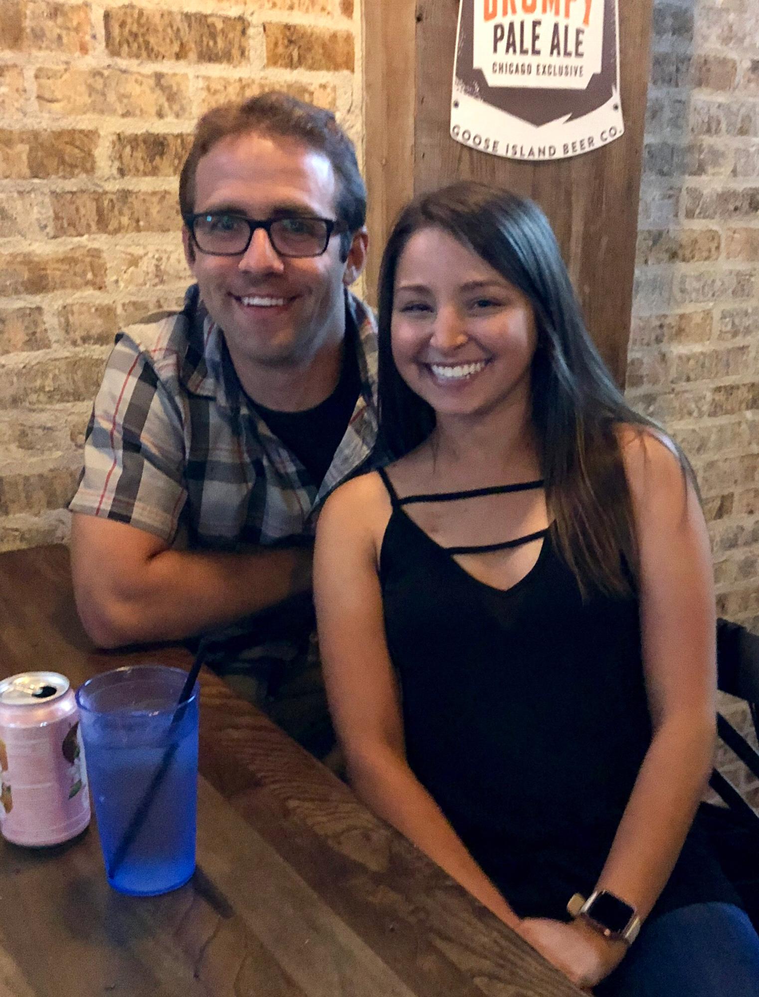 Casual night in downtown Arlington Heights