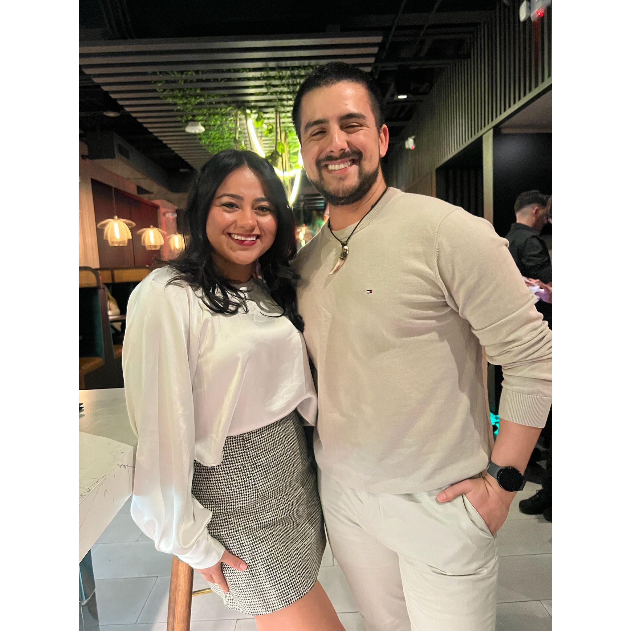 Our first picture together after our haitus