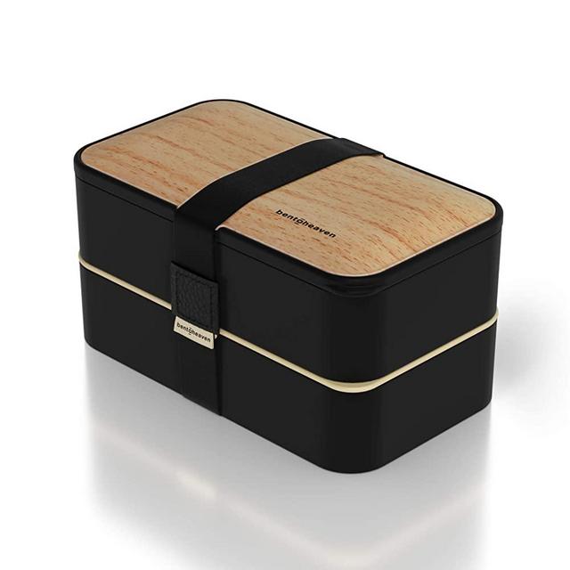 Premium Bento Lunch Box in 8 Modern Colors - 2 Compartments, Leak-proof - Includes Sauce Cup, Divider, Cutlery & Chopsticks - 40oz Japanese Bento Box for Adults & Kids - Zero Waste & Food-Safe