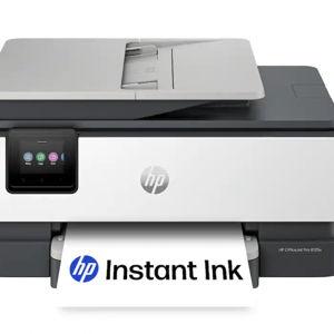 HP - OfficeJet Pro 8125e Wireless AI-Enabled AiO Inkjet Printer w/ 3 Months of Instant Ink (+1 Bonus Month of Ink w/ Code) - White