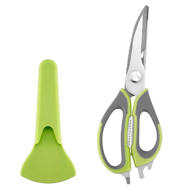 Kitchen Scissors All-Purpose Heavy Duty, Poultry Shears with Strong Magnet Knife Holder, Stainless Steel Removable Safe Blade, Kitchen Shears For Food, Cutting Meat, Herbs, Poultry, Bones