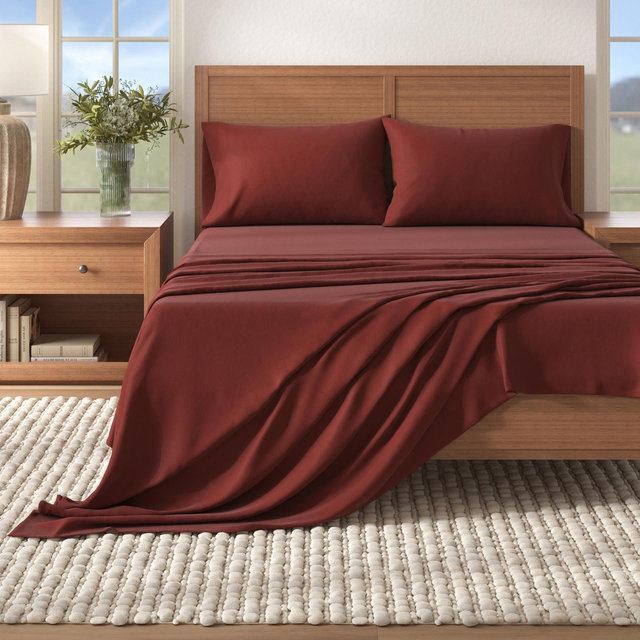 Great Bay Home, Nordic 4-Piece Flannel Sheet Set | Zola