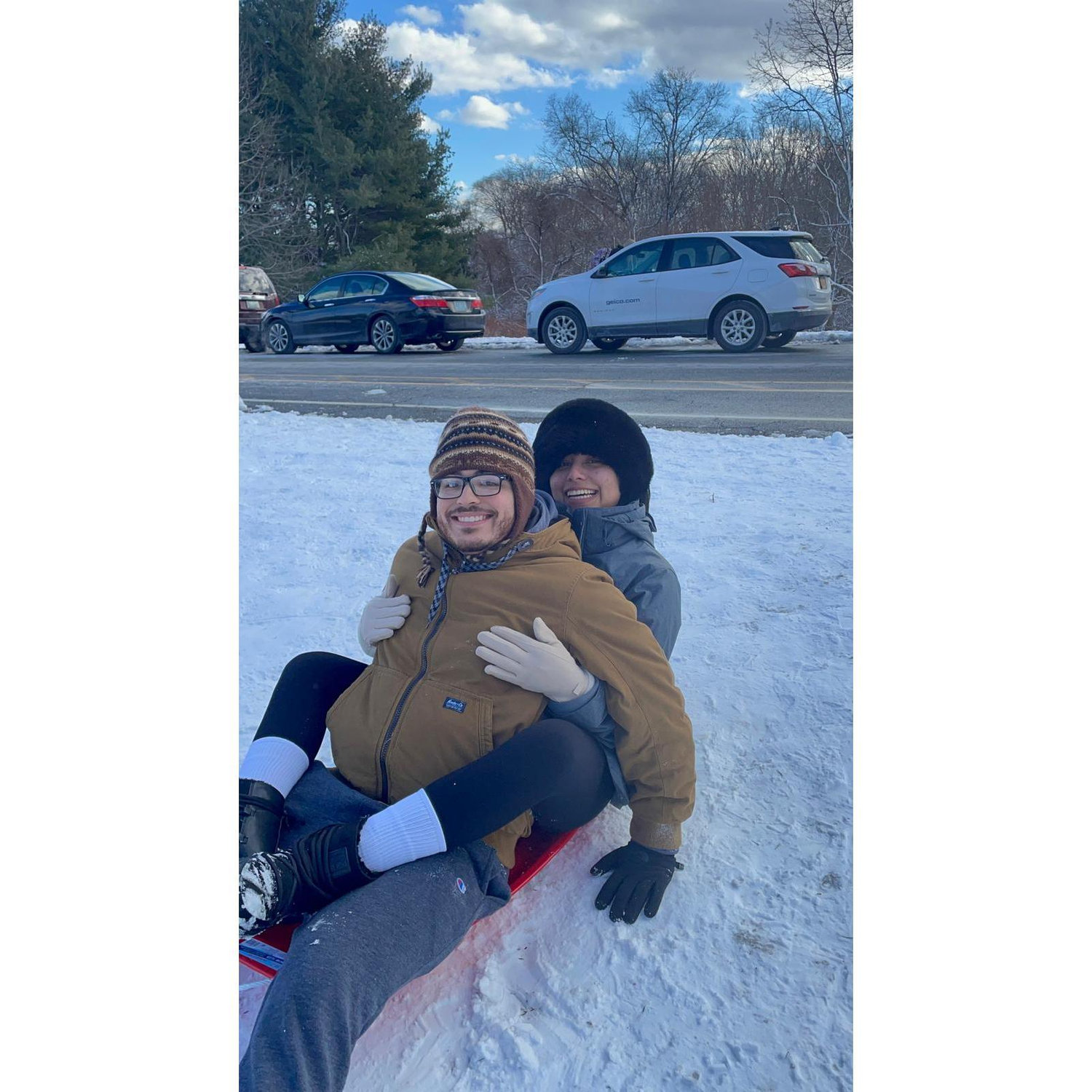 Ice sledding in PVD