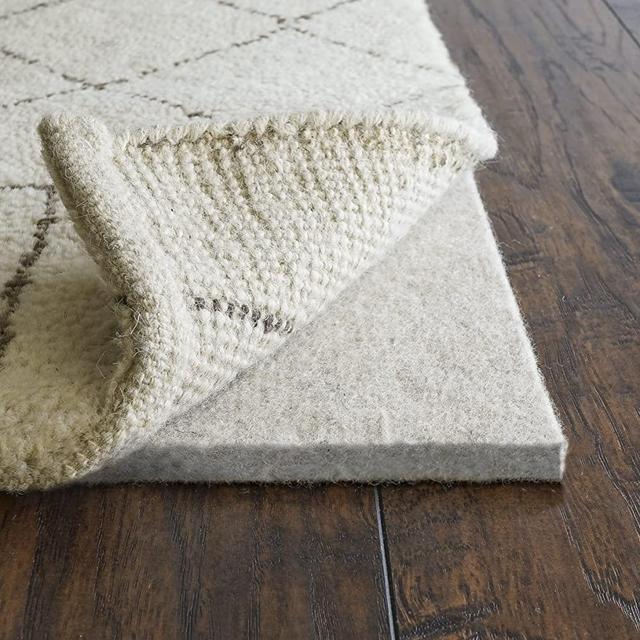 Rug Pad USA, 1/2" Thickness, 8'x10', Eco Plush Felt Rug Pads- Preserve Rug, Protect Floor