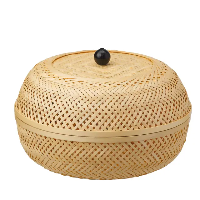 TJILLEVIPS Basket, bamboo12 ½ "
