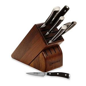 Wusthof® Classic Ikon 7-Piece Walnut Knife Block Set