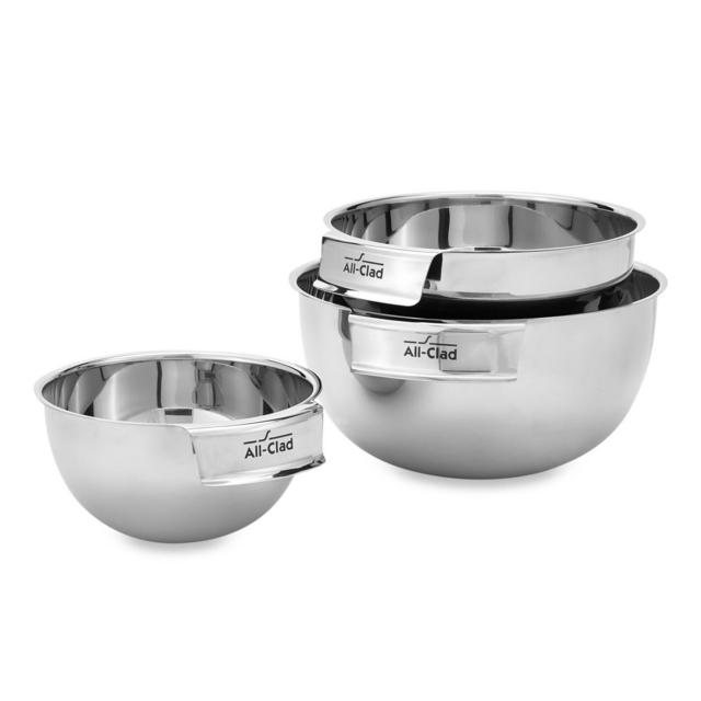 All-Clad 3-Piece Stainless Steel Mixing Bowl Set