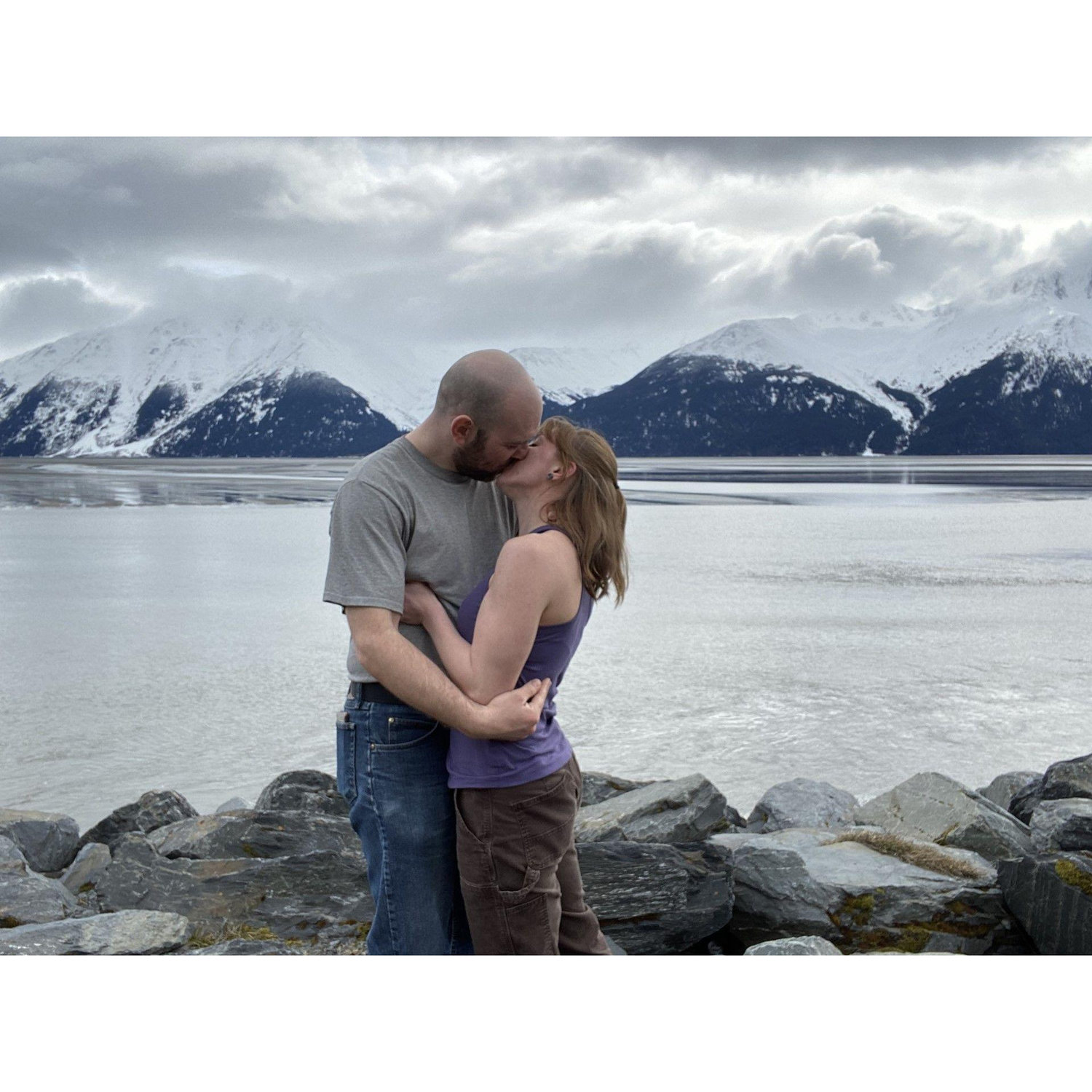 We took a weekend road trip to Homer to celebrate our first year together in March 2022