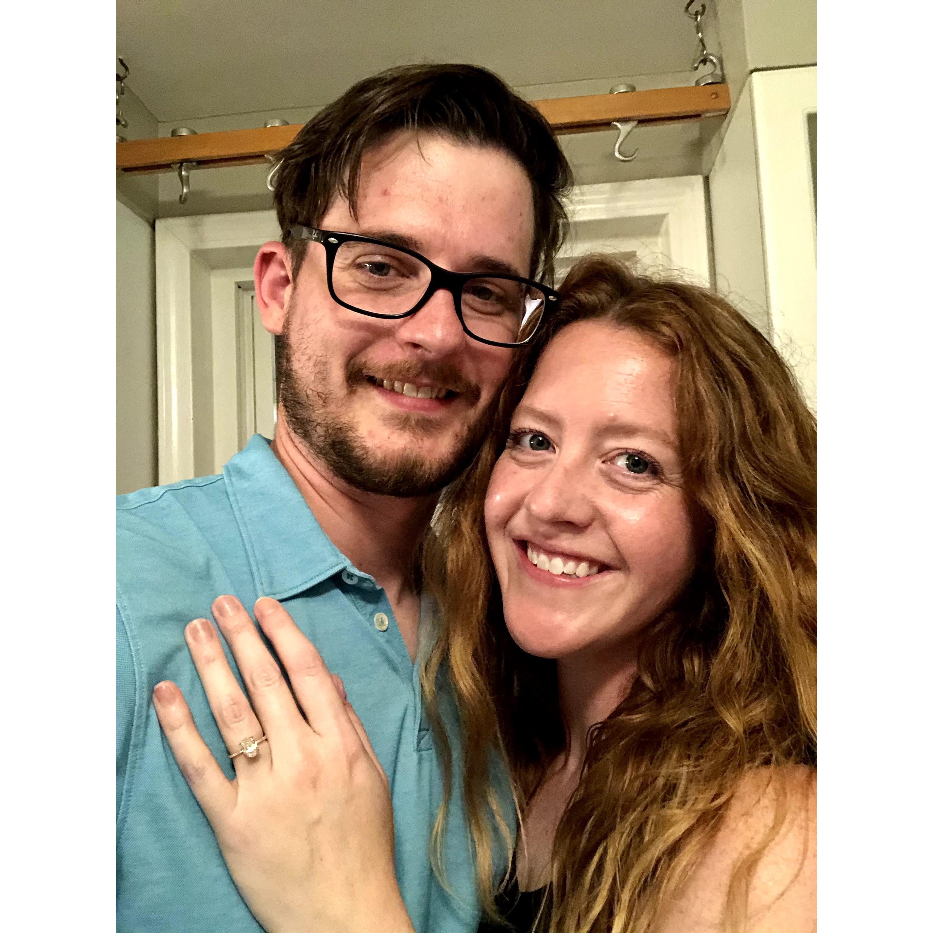 June 8, 2021
We're Engaged! 
The first night we spent in our new home together.
